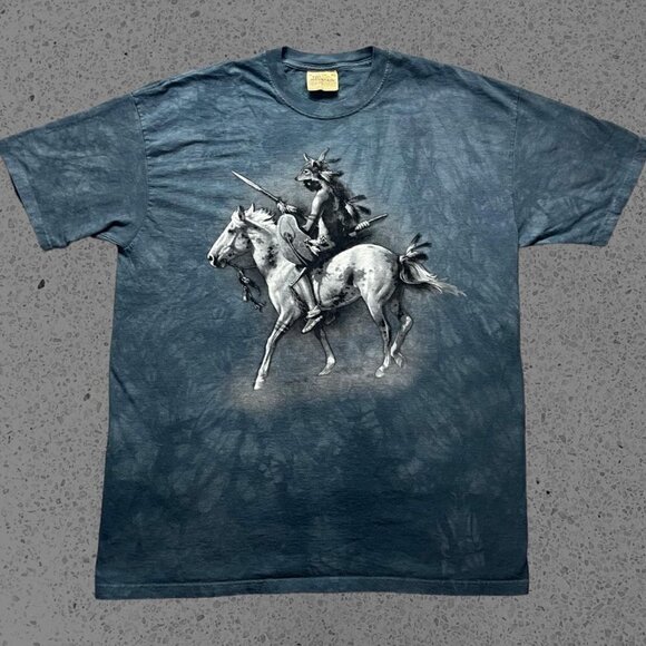 Vintage Native American Horse Mineral Wash Shirt - Picture 1 of 5
